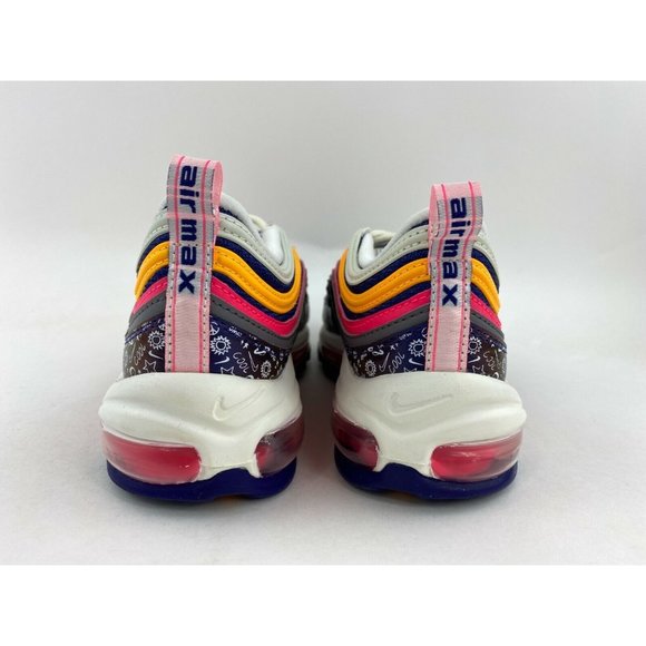 Nike Air Max 97 Purple Orange Women's Size 7 Sneakers Shoe White Pink - Picture 6 of 10